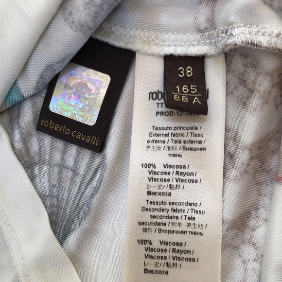 Roberto Cavalli SZ 38 shell and pearl printed top - Picture 7 of 11